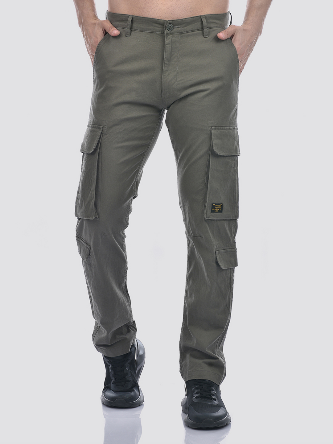 Numero Uno Men Solid Dark Green Pant